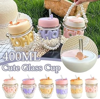 Cute Girl Transparent Glass Tumbler